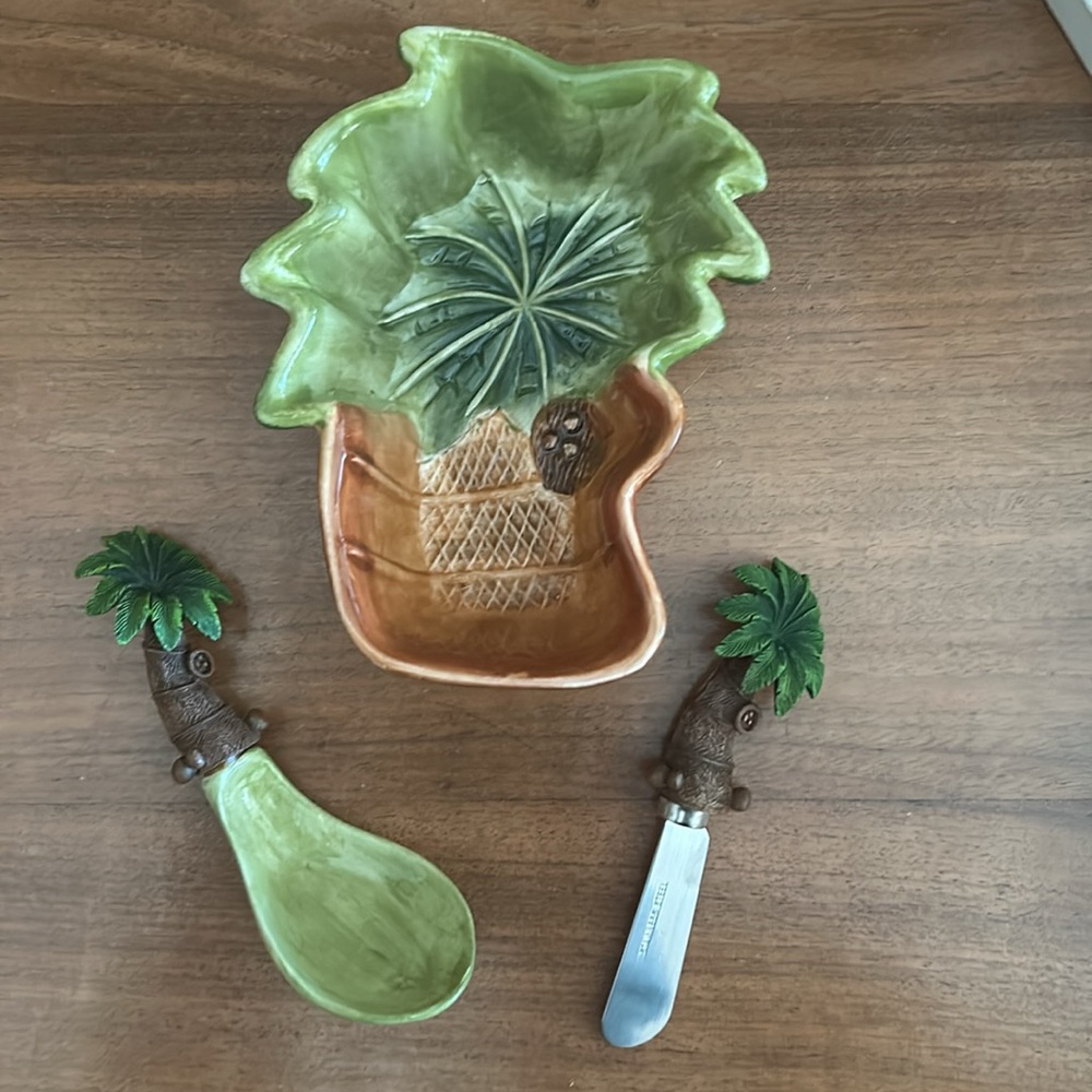 Tropical Palm 3 Piece Salsa Set
